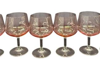 Pink Glass Set 