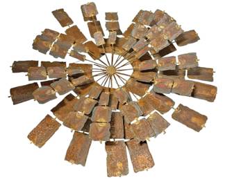 70s Iron MCM Outdoor Starburst Decor