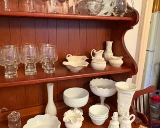 Milk Glass & Wedgwood
