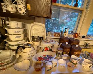 Corning Ware & Vintage Canisters