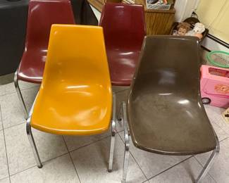 Vintage MCM Fiberglass Chairs 