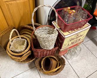 Wicker Baskets & Canning Supplies 
