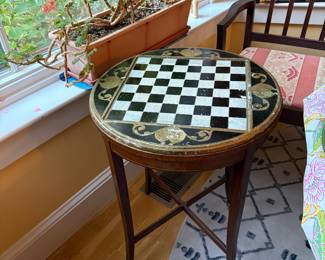 Antique Chess Table