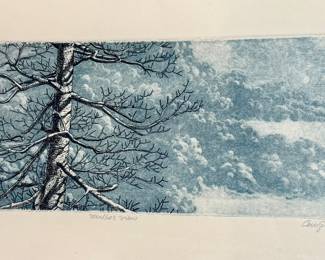 “Martha’s View” Signed Block Print