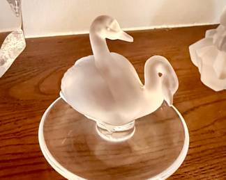 Lalique “Duex Cignes”/Swans Trinket Dish