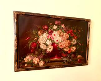 Large Floral Oil Painting