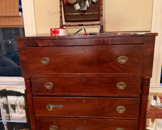 Antique Chest/ Secretaire á Abattant Desk