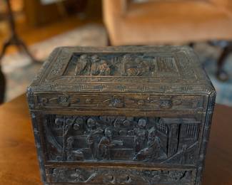 Ornately Carved Chinese Box