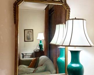 Large Mirror w/Urn Design