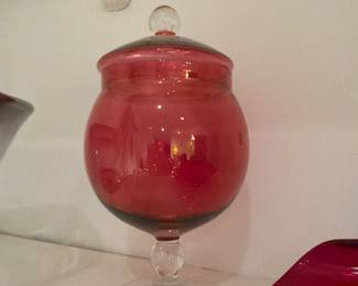 Mcm vintage apothecary jar