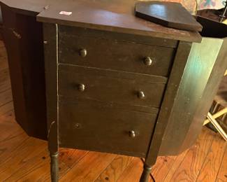 Vintage Martha Washington sewing stand   Belonged to grandma  as did sewing machine. She lived to be 98!