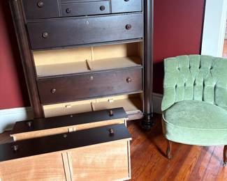 Empire style chest of drawer. 