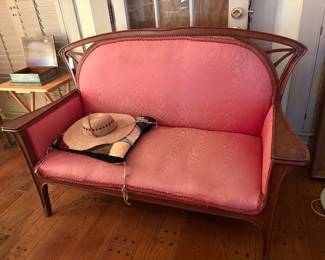 art nouveau small sofa   Very cool  $125