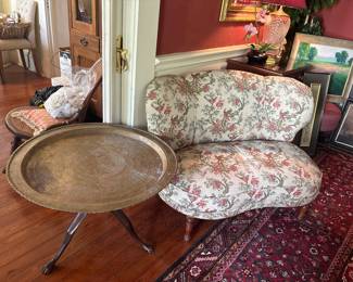Cute tiny loveseat. Was the grandmas. 