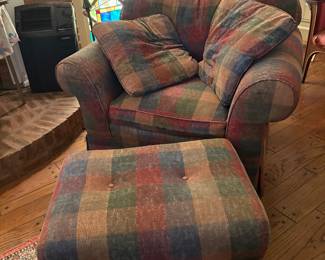 Nice comfortable chair w stool  $160