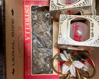 Assortment of vintage holiday items. Lots of box lots. 