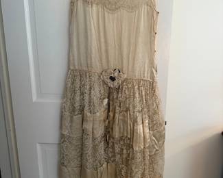 Flapper era wedding dress. 