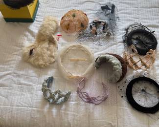 Group of vintage hats. 