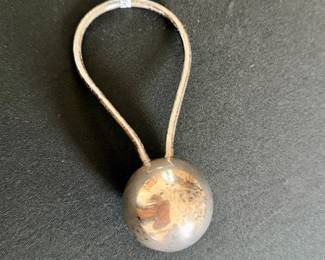 Vintage silver baby rattle