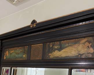 Beautiful Handpainted Work on Mirror