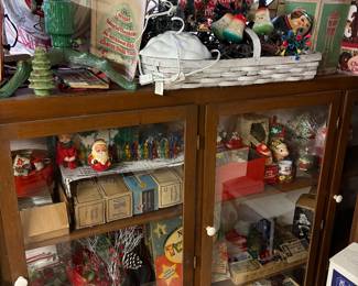 Large Collection of Christmas Decorations including Ornaments and Lighting