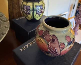 Moorcroft vases w/ box