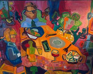 "A Nuclear Family" abstract by Beverly Ryan