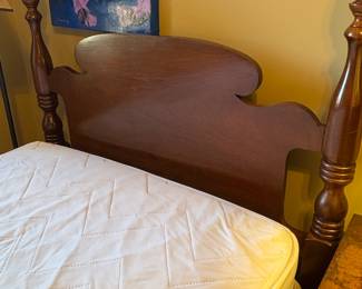 Antique single poster bed