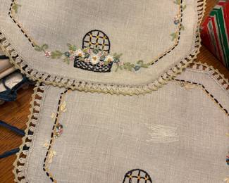 Embroidered linens