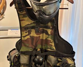 Paintball Vest and Mask