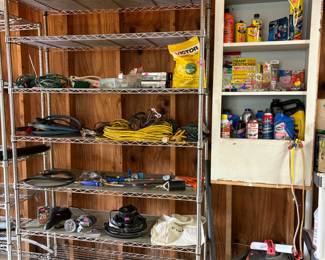 Several metal shelves with wheels for sale 