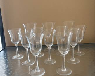 Crystal wine glasses