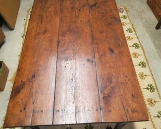 Three board top farm table