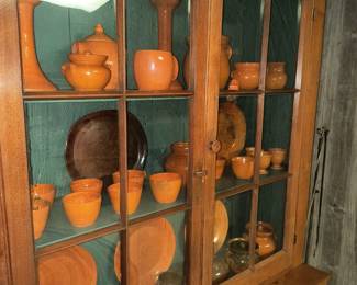 Original sand glass in doors