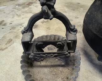 Black Americana cast boot scraper 