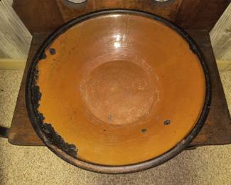 Second picture of 20" dirt dish glaze