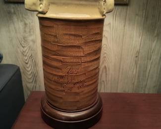Rockhouse pottery lamp
