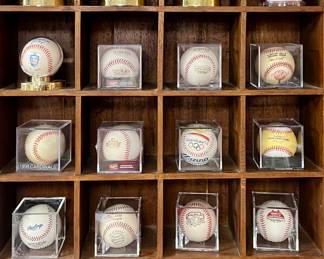 Commemorative baseballs Lot 6 not signed