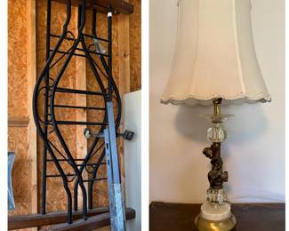 Queen size headboard, footboard, and bed frame