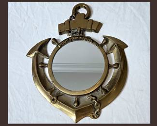 Nautical Brass Mirror