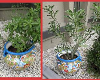 Pair of Talavera Planters; There are 3 more