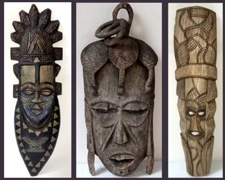Large Interesting African Style Masks