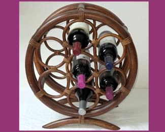 Rattan Wine Rack, Wine Not Included