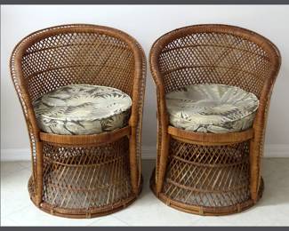 Pair of Wicker Chairs