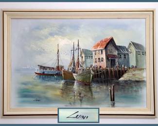Luini Signed Oil Painting