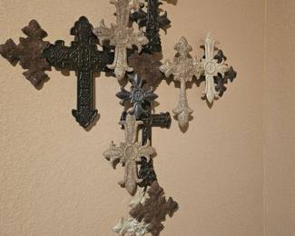 Several crosses