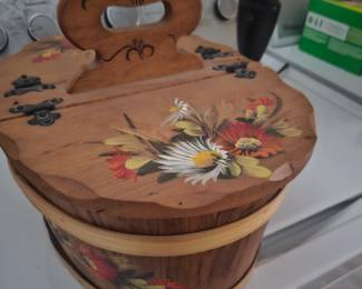 Painted basket 