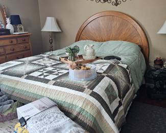 Great complete bed with matching dresser and vanity, sold separately 