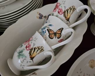 Lenox Butterfly dishes, large set