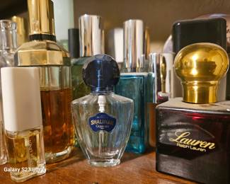 Lots of perfume bottles 